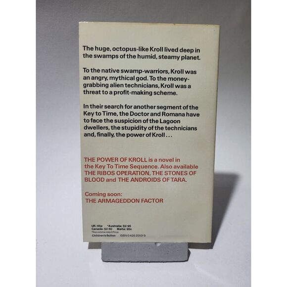 Doctor Who and the Power of Kroll by Dicks, Terrance Paperback Book The Fast - Picture 2 of 2